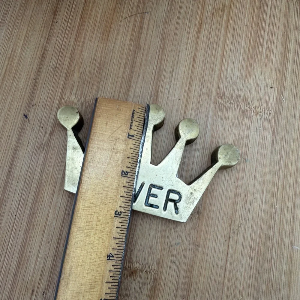 Crown Paper‎ Weight Power Brass Big Boss Vintage Heavy